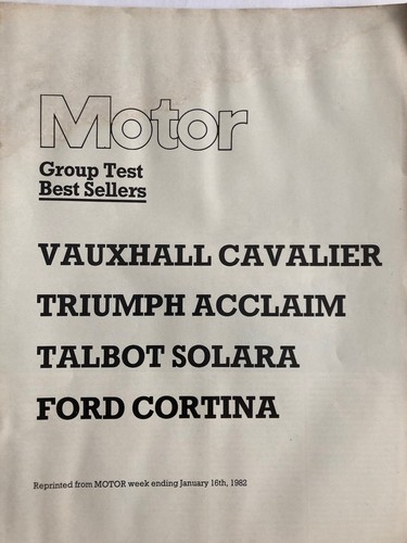 Vauxhall cavalier triumph - vauxhall,