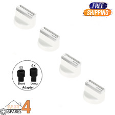Cooker Oven Hob White Control Knobs & Adaptors For BELLING