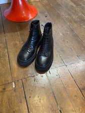 Marsell men's chunky lace up  boots with back zip size 44/10