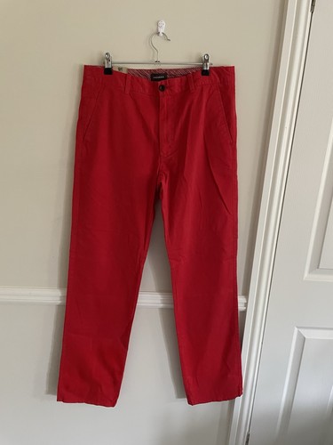 Dockers red flat front chinos - dockers,