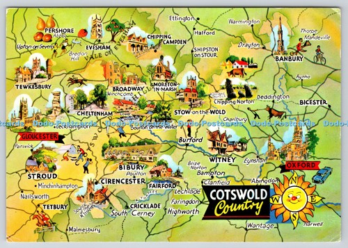 L355986 cotswold country - cotswold, map
