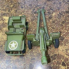 Dinky Toys 615 -U.S. JEEP with 105mm Army Howitzer-Unboxed from the 1970s