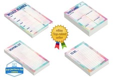 A4 Weekly Planner -weekly  daily shopping to do list to do list 