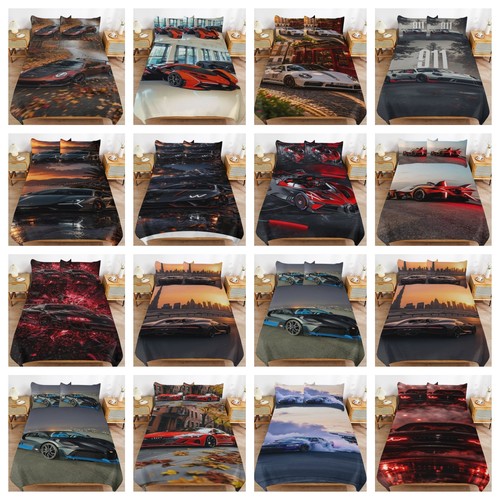 Racing car quilt duvet - 3d,
