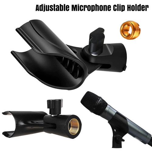 Adjustable microphone clip - microphone,