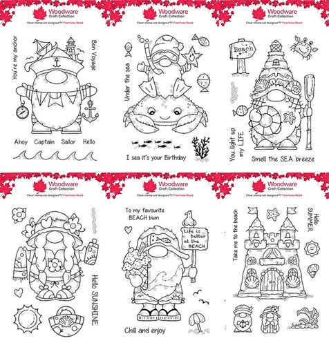 Woodware clear stamps beach - woodware,