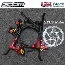 ZOOM MTB Bike Hydraulic Disc Brake Front/Rear 140/160/180/203mm Rotors