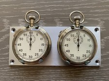 Stunning Boxed Early Nickel Smiths Mechanical Stopwatch Set - Please Read.