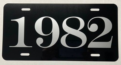 1982 year metal license plate - 1982,