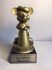 Disney Studios Mickey Mouse Bronze Figurine Large 11” Best Mother Plaque Rare