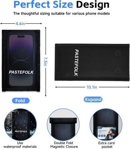 Pack faraday bags phone key - pack,