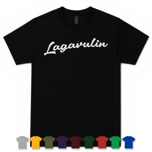 Lagavulin retro script shirt - lagavulin, t-shirt