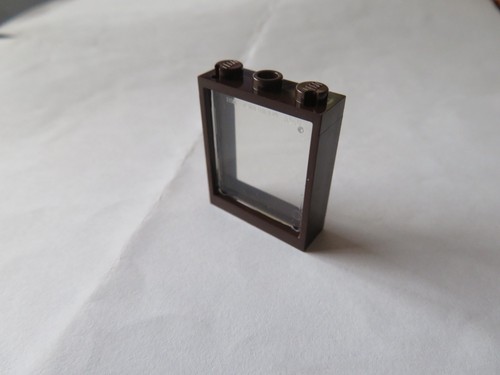 Lego dark brown window 1 - dark,