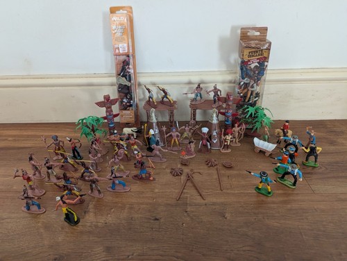 Cowboys and indians plastic - and,
