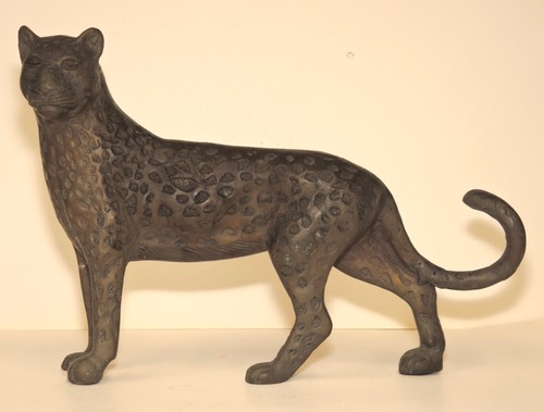 African benin bronze leopard - benin,