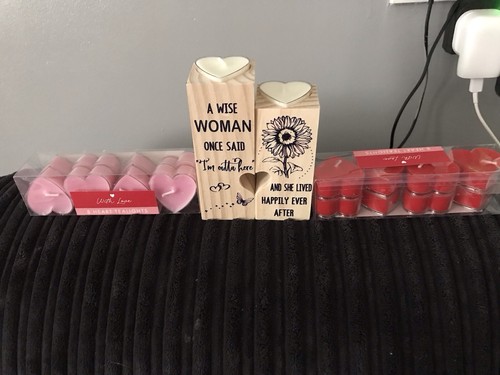 Stunning wooden candle holders - wooden,