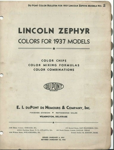 1937 lincoln zephyr paint - lincoln,