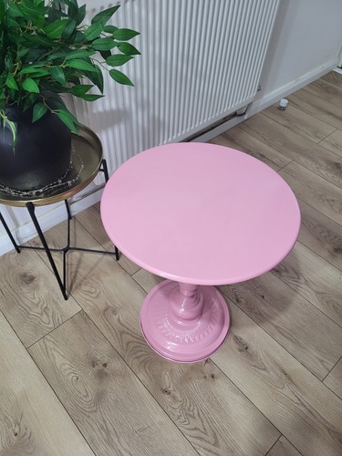 Metal pink bed sofa side - metal,