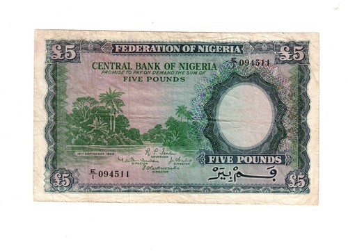 Nigeria 1958 pounds - nigeria, e/i