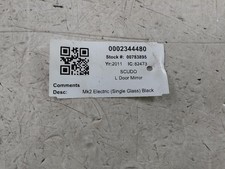 2011 FIAT SCUDO Unknown Van N/S Passengers Door Wing Mirror 2006-2015