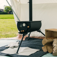 Bell tent stove by Canvas tent shop - Portable wood burner stove with Glass door