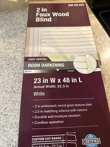 2in faux wood blind - 2in,