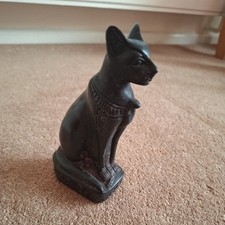 Egyptian Cat/Bastet Goddess Figure/Ornament - Black