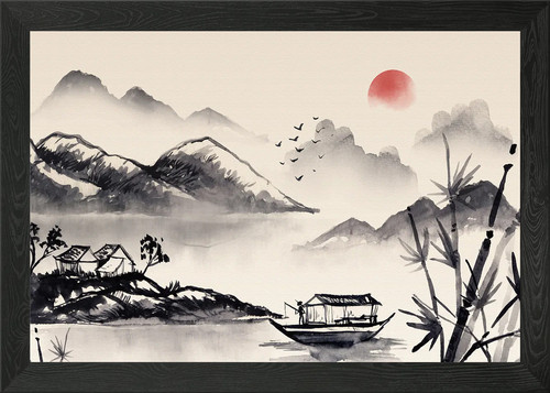 Watercolor chinese style - watercolor,