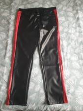 NEW. GENTS BLACK FAUX LEATHER