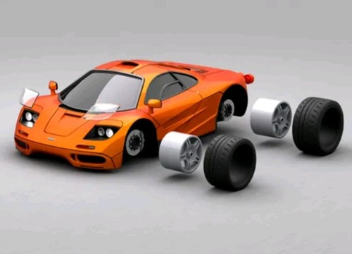Mclaren and evo model car - f1,