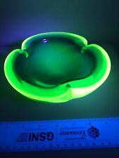 XL Murano sommerso geode Blue Green art glass Uranium Bowl 1.6kg Excellent