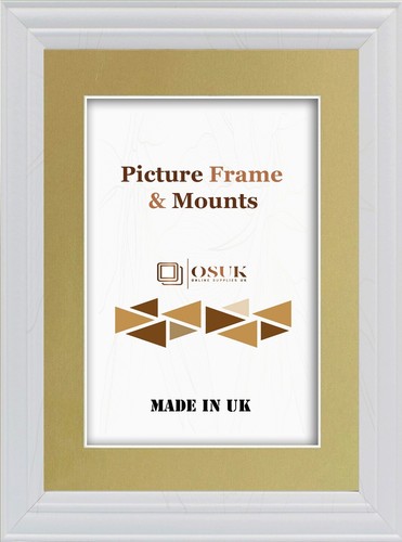 White photo frame - white, antique