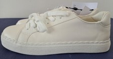 Ladies M&Co WHITE or NUDE TRAINERS   Sizes 4, 5, 6, 7, 8 - RRP £29.50