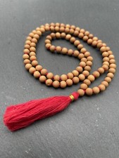 White sandalwood mala 108 1 - white,