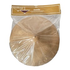 16" Faux Suede Uplighter Light Shade - Latte Brown Contemporary