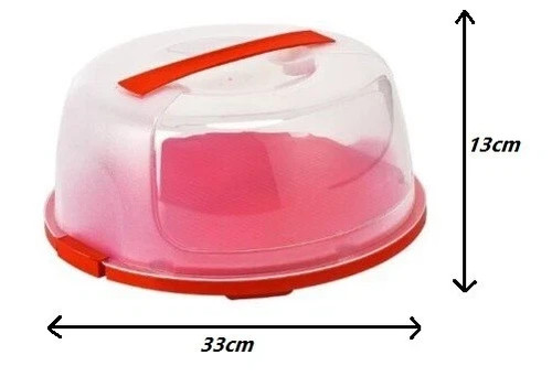 Red clear colour large round - red,
