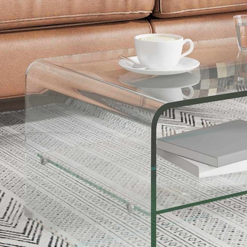 Coffee table clear tempered - table,