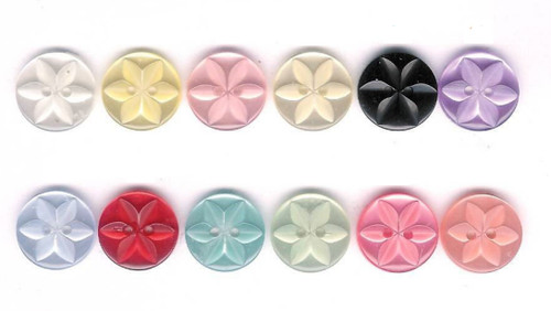Buttons small round baby star - buttons,