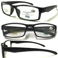 Mens Sports Style Reading Glasses +0.5~+4.0 Plastic Frame Comfort Designed R152