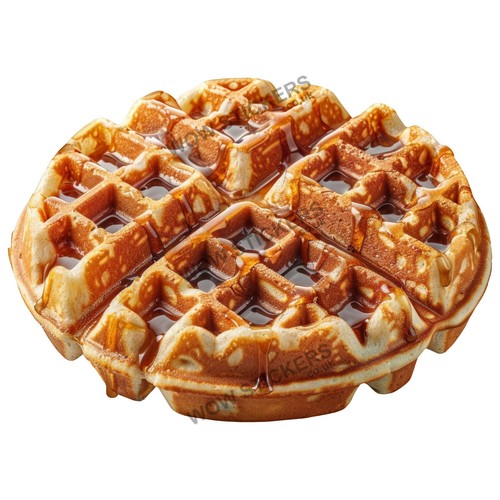 Belgian waffle sticker - belgian,