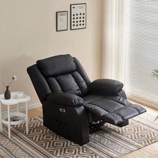Massage Recliner Sofa Leather