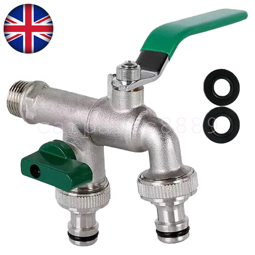 Bsp double duo outlet - 1/2", 3/4"bsp