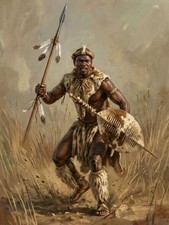 RORKES DRIFT 1879 zulu warrior