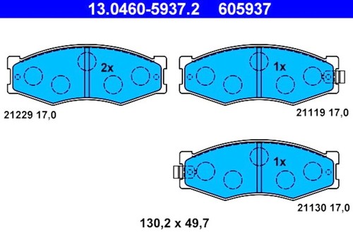 Ate disc brake pad - ate,