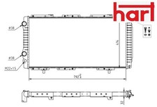 COOLANT RADIATOR 637 142 HART
