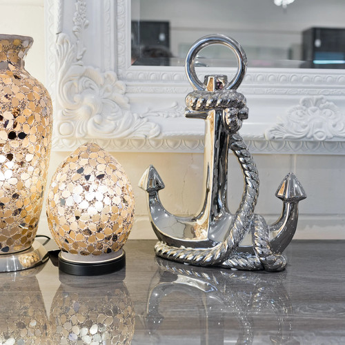 Ceramic silver anchor very - ceramic,