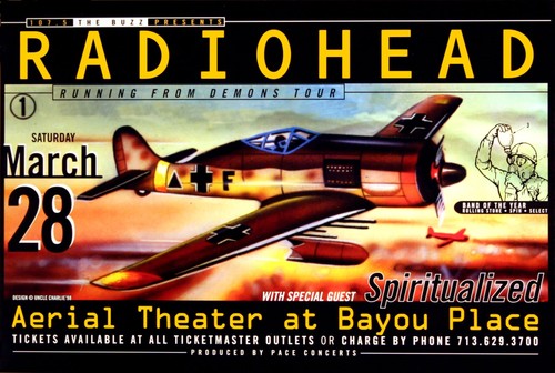 Radiohead concert poster - radiohead,