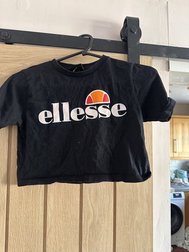 Ellesse girls black cropped - girls,