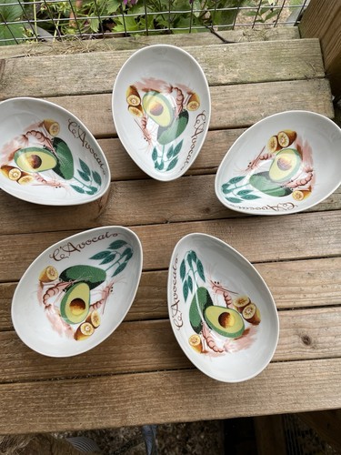 Avocado dishes set kitsch - avocado, of