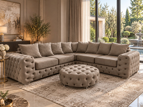 New fabric chesterfield - fabric,